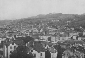 Saint-Gall, yleisnäkymä (valkoinen kuva) tekijältä Swiss Photographer