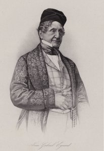 Jean-Gabriel Eynard, sveitsiläinen pankkiiri (kaiverrus) tekijältä Swiss School