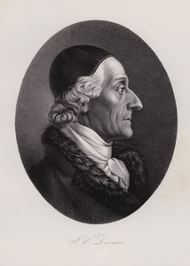 Johann Kaspar Lavater, sveitsiläinen kirjailija ja fysiognomisti (kaiverrus) tekijältä Swiss School