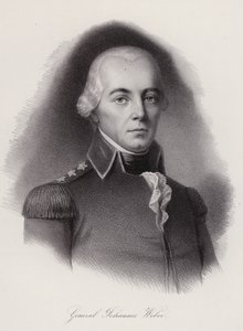 Johann Weber, Frauenfeldin taistelussa kuollut sveitsiläinen kenraali (kaiverrus) tekijältä Swiss School
