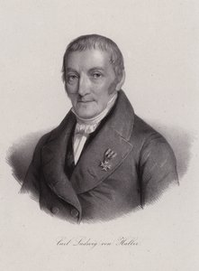 Karl Ludwig von Haller, sveitsiläinen juristi (kaiverrus) tekijältä Swiss School