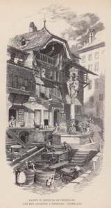 Juhlat Freiburg im Uechtlandissa, Une Rue Ancienne ja Fribourg, Uechtland (kaiverrus) tekijältä Swiss School