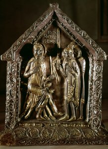 Pyhän Sigismundin poikien pyhäkköarkku, 1100-1200-luku (kultaa ja hopeaa) tekijältä Swiss School
