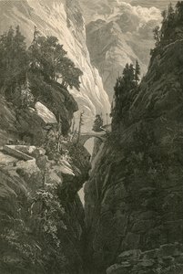 Kohtaus Via Malalla, tiellä Coiresta Splugeniin tekijältä Swiss School