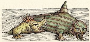 Meriolennot, kuvitus Conrad Gesnerin teoksesta 