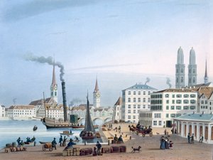 Zürich, 1800-luku. tekijältä Swiss School