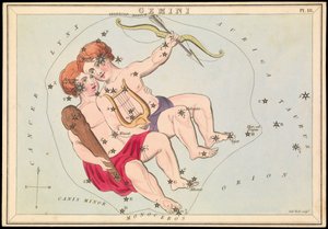 Gemini, n.1825 (kortti, paperi, kudos).