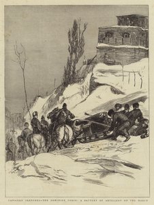 Canadian Sketches, Dominion Force, tykistöpatsas maaliskuussa