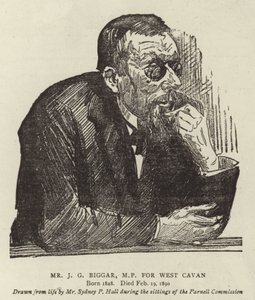 J G Biggar, West Cavanin kansanedustaja tekijältä Sydney Prior Hall