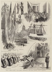 Prinssi Albert Victor Royal Hospital Schoolin vuositarkastuksessa, Greenwichissä tekijältä Sydney Prior Hall