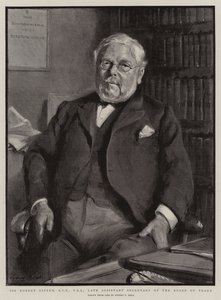 Sir Robert Giffen, KCB, FRS, kauppahallituksen edesmennyt apulaissihteeri tekijältä Sydney Prior Hall