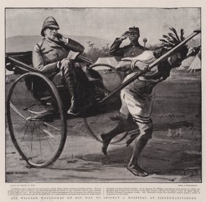 Sir William Maccormac matkalla tarkastamaan Pietermaritzburgin sairaalaa tekijältä Sydney Prior Hall