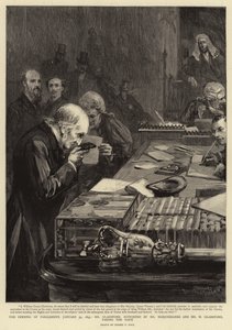 Parlamentin avajaiset 31. tammikuuta 1893, herra Gladstone vannoi valan, Marjoribanksin ja H Gladstonen tukemana
