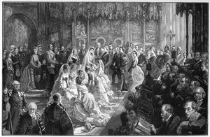 Prinsessa Louisen avioliitto 21. maaliskuuta 1871, 1900. tekijältä Sydney Prior Hall