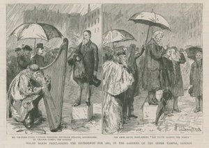Walesin bardit julistavat Eisteddfodin vuodeksi 1887 tekijältä Sydney Prior Hall