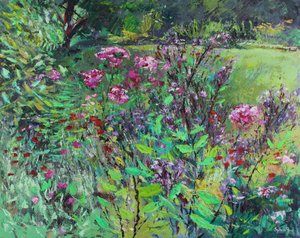 My Favourite Summer Garden, 2021 (öljy kankaalle) tekijältä Sylvia Paul