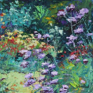 Kesän ilo, 2021 (öljy kankaalle) tekijältä Sylvia Paul