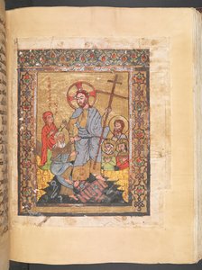 Lisää MS 7170 f.f156v Syyrian Gospel Lectionary Resurrected Kristus tekijältä Syrian School