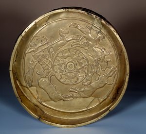 Itämainen taide: pateren metsästys kullassa, noin 1200 eKr. toteutui Syyriassa. Pariisi, Musee du Louvre