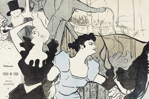 Les Reodutes, Casino de Paris (1892) tekijältä TOULOUSE LAUTREC