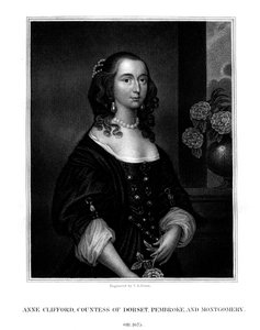 Lady Anne Clifford, Dorsetin, Pembroken ja Montgomeryn kreivitär, 1825.