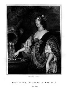 Lucy Hay, Carlislen kreivitär, englantilainen seuralainen, 1825.