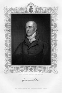 William Wyndham Grenville 1759-1834, ensimmäinen paroni Grenville, englantilainen poliitikko, 1800-luku.