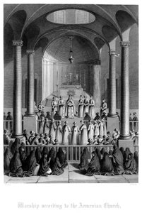 Jumalanpalvelus Armenian kirkon mukaan.