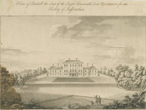 Patshull House: seepiapesupiirros, nd [1700-luvun lopulla]