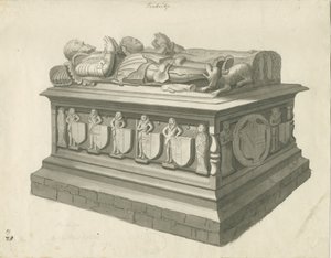 Penkridge Church - [Sir Edward Littletonin] hauta: seepiapiirros, nd [1700-luvun lopulla] (piirustus)