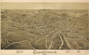 Carbondale, Pennsylvania, 1890. tekijältä T. M. Fowler