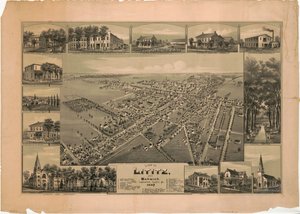 Näkymä Lititzille ja Warwickille, Lancaster County, Pa.: 1887 tekijältä T. M. Fowler