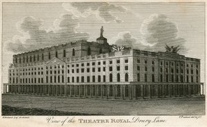 Näkymä Theatre Royalille, Drury Lane, Lontoo