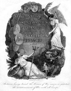 Britannia kahlitettuaan sodan demonin, 1816.
