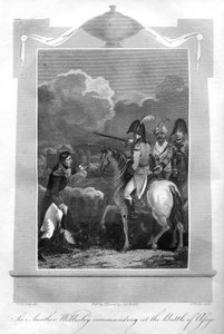 Wellingtonin herttua komensi Assayen taistelua, 1816.