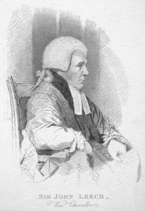 Sir John Leech, varakansleri, 1820.