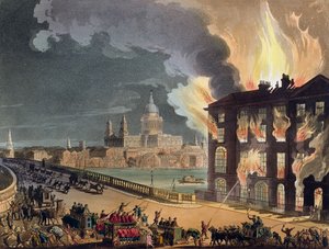 Tuli Albion Mill, Blackfriars Bridge, Ackermannin "Microcosm of London" n. 1808-11 (akvatinta)