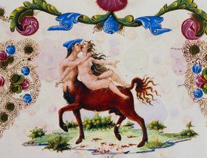 Kentauri ja naishahmo, osa II f 287, v, Borso d