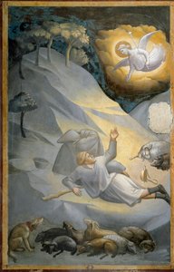 Ilmoitus paimenille Neitsyen elämänkierrosta (fresko