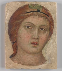 Enkelin pää koko kasvoilla, n. 1397. tekijältä Taddeo di Bartolo