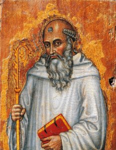 Italia, Assisi, Saint Benedict tekijältä Taddeo di Bartolo