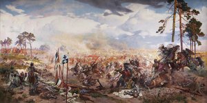 Grunwaldin taistelu, 1910 tekijältä Tadeusz Popiel