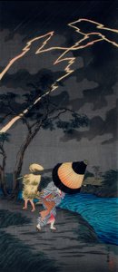 Ukkosmyrsky lähellä Tateishiä tekijältä Takahashi Hiroaki