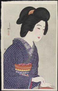 Nainen istumassa brazierissa, helmikuu 1925 tekijältä Takahashi Hiroaki