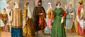 1500-luvun italialainen mekko tekijältä Tancredi Scarpelli