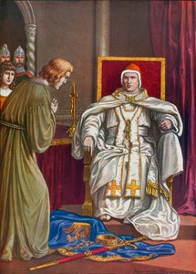 Pyhän Rooman keisari Henrik IV tekee katumusta peruuttaakseen paavi Gregorius VII:n ekskommunikaation tekijältä Tancredi Scarpelli