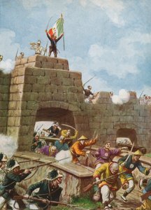 Italialaiset joukot saapuvat Pekingiin, 1900 tekijältä Tancredi Scarpelli