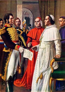 Napoleon tuomitsee paavi Pius VII:n vankeusrangaistuksen tekijältä Tancredi Scarpelli