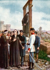 Belfioren marttyyrit: Don Enrico Tazzolin viimeiset hetket, 1853 tekijältä Tancredi Scarpelli