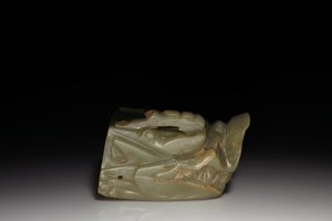 Junkunc Jade Dragon Head (jade) tekijältä Tang Dynasty Chinese School
